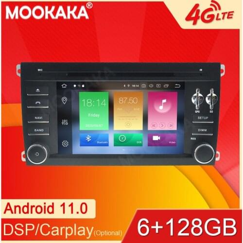 Android11 6+128GB For Porsche Cayenne 2003-2010 Car GPS Navigation Streaming Media Multimedia Player Head Unit Auto Radio