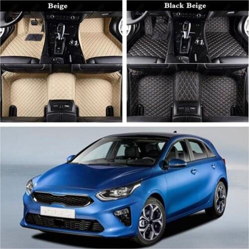 Car Floor Mats for Kia Rio 3 Forte Niro Optima Rio Sorento Soul Sportage Forte Sedona Ceed Soul Stinger Car Floor Mat Foot Mat