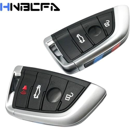 Keyless-Go Modify Smart Remote Key 3/4 Buttons For BMW 1 2 7 Series X1 X5 X6 X5M X6M F Class Replacement Smart Key Case Cover