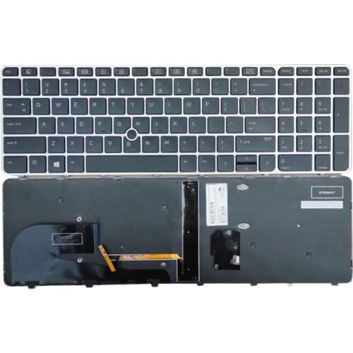 Free Shipping!! 1PC 95%New Laptop Keyboard Replacement For HP HP EliteBook 850 G3 G4 755 G3 G4 ZBook 15u G3