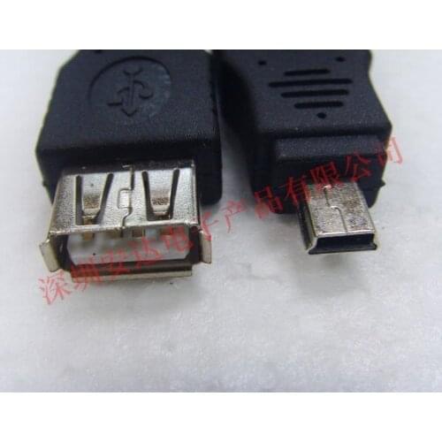 Free shipping For Mini 5pin of the USB parent OTG adapter domestic flat car MP3 external disk U