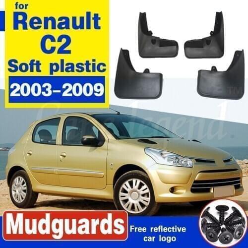 Mudflaps Mud Flaps Splash Guards Mudguards For Citroen C2 2003-2009 Fender Car Front Rear wheel Accessories 2004 2006 2008