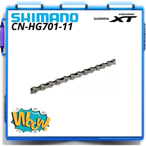 SHIMANO DEORE XT HG701 11-Speed Mountain Bike Bicycle Chain CN-HG701 MTB Road Bike Chains 114LINKS 257g 11S 11V SHIMANO DEORE XT