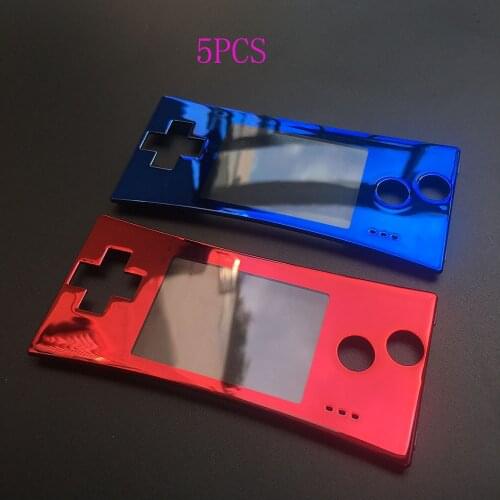 5PCS Red Blue Black & Silver For GameBoy Micro Replacement Front Faceplate Cover for GBM System Upper Panel Case