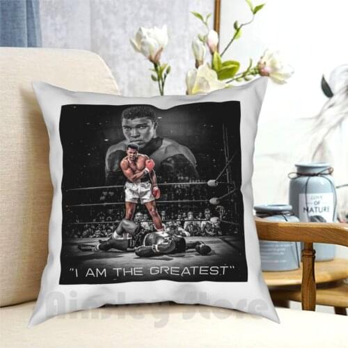 Muhammad Ali Pillows Pillow Case Printed Home Soft DIY Pillow cover Muhammad Ali Boxer World Greatest Float Like A Manny