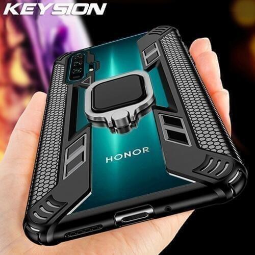 KEYSION Ring Case For Honor 20 Pro 20S 10i 10 Lite 8X 8A Phone Cover for Huawei P40 Lite P30 Pro Mate 30 20 Y6 6S Y7 Y9 2019 Y9S