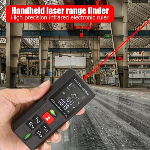 40m 60m 80m 100m Laser Rangefinder Distance Meter Range Finder Electronic Tape Ruler Tester Battery-powered Hand Tool Measurer D
