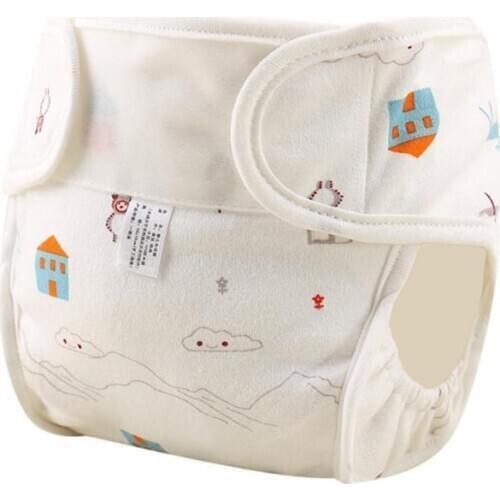 Baby Waterproof Cloth Diaper Cotton Washable Diaper Pocket Leakproof Winter Newborn Diaper Breathable Foldable And Compact