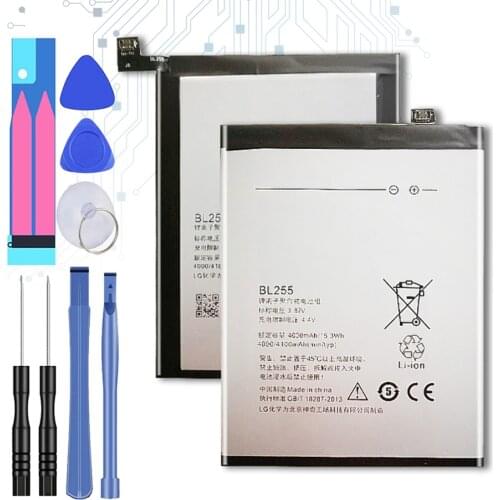 For Lenovo ZUK Z1 Battery Replacement BL255 Large Capacity 4000mAh Battery For Lenovo ZUK Z 1 BL 255 Mobile Phone