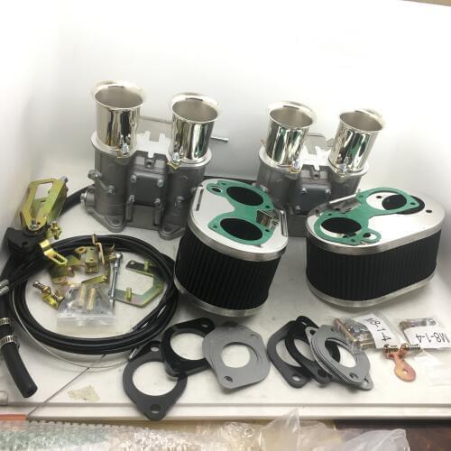 SherryBerg Dual TWIN fajs carb kit carburador 45dcoe 45 DCOE CARBURETOR rep weber kit fajs carb + linkage+air filter 85mm tall