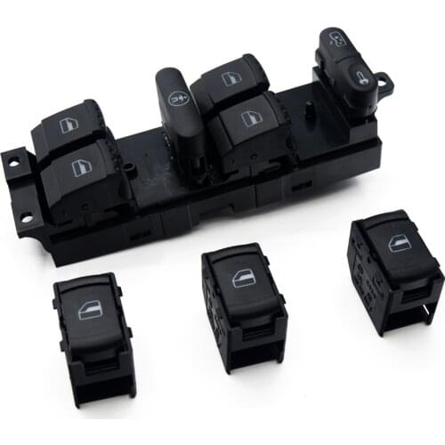 Power Window Control Button Switch For Volkswagen Bora Golf MK4 Passat New Beetle # 1J4 959 857D 3B0 959 855B 4 PCS / SET