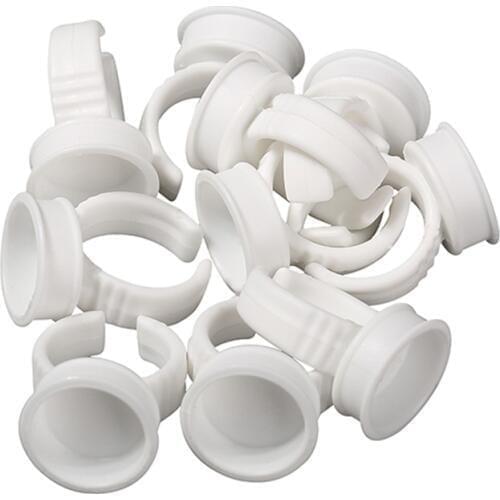 500pcs Tattoo Ink Cups Rings Disposable Eyebrow Lip Tattoo Pigments Cup Holder Container Permanent Makeup Tattoo Ink Ring