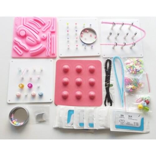 Laparoscopic Simulator Instruments For Nurse Students Laparoscopy Trainer Training Box Module Surgical Sutures Kit Tools