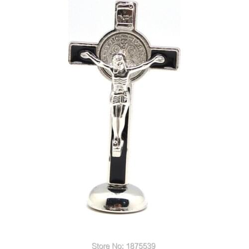 Fashion Black St Benedict Crucifix Height 80 mm