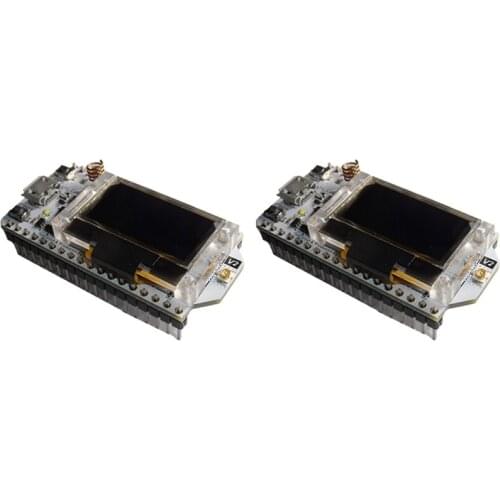 2Pcs 868-915MHz SX1276 ESP32 LoRa 0.96 Inch Blue OLED Display Bluetooth WIFI Lora Kit 32 Module IOT Development Board