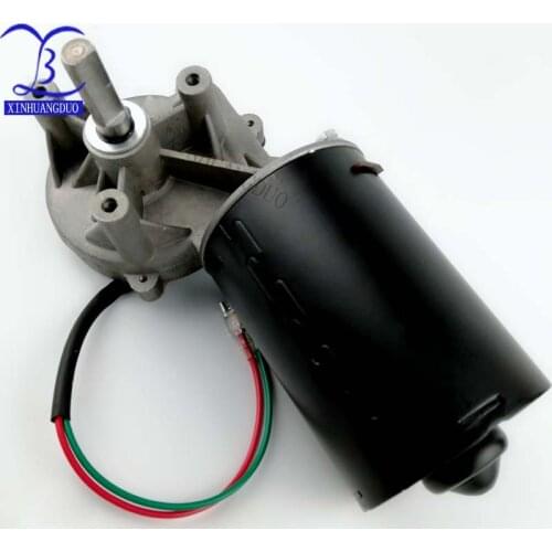 38RPM 24 v 12N.m 8 A low speed high torque worm gear reducer motor, wiper, barbecue grill motor - On the left GW82120