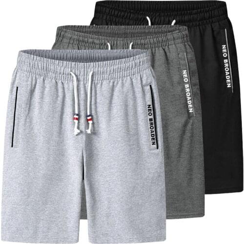 Mens Solid Casual Summer Drawstring Jogger Shorts Beach Cotton Sporting Trousers Elastic Waist Male Short Pants Plus Size M-6XL