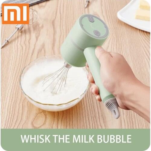 Xiaomi Mijia New Wireless Portable Electric Food Mixer Hand Blender 3 Speeds High Power Dough Blender Egg Beater Hand Mixer