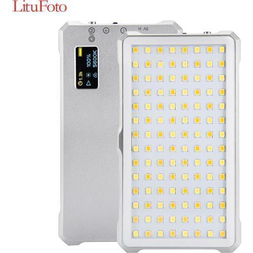 Professional F12 Mini LED Video Light Lamp Fill-in Light with Display Screen 3200-5600K for Video Recording Studio Live Video