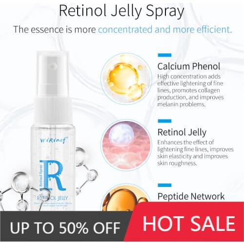 Retinol Jelly Spray New Arrival Brightening Whitening Anti-Wrinkle Desalination Melanin Essence Floral Jelly Spray