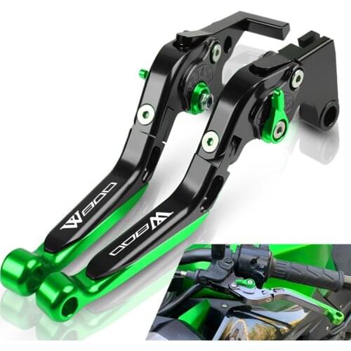 Motorcycle CNC Brake Clutch Levers Motorbike Extendable Folding Adjustable Levers For KAWASAKI W800 SE 2012-2016 2015 2014 2013