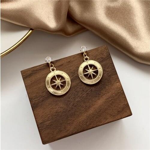 Drop Earrings for Women Simple Hollowed Out Star High Sense Women Earrings Fashion Jewelry 2020 Wholesale