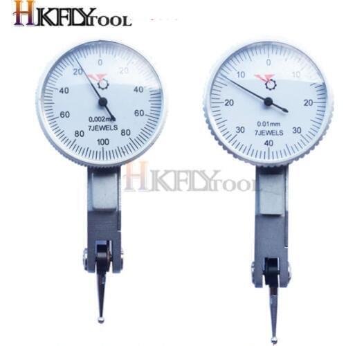 0-0.2 mm Lever Precision 0.002mm Level dial Gauge Scale Precision Metric Dovetail Rails 0-0.8mm 0.01mm Dial Test Indicator