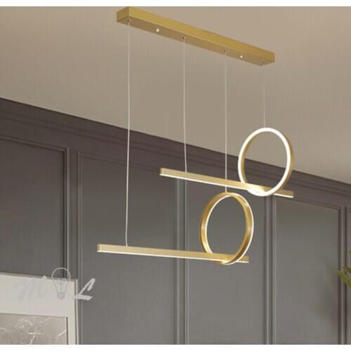 Modern Pendant Light Christmas Decorations for Home Designer Art Deco Living Room Light Fixtures 24W/48W Dimmable Hanging Lamps