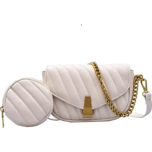 Chain Handbag And Purse 2021 New Fashion Brand Designer Womens Shoulder Bag Female Flap Messenger Bag Ladies Chain Sling Bag