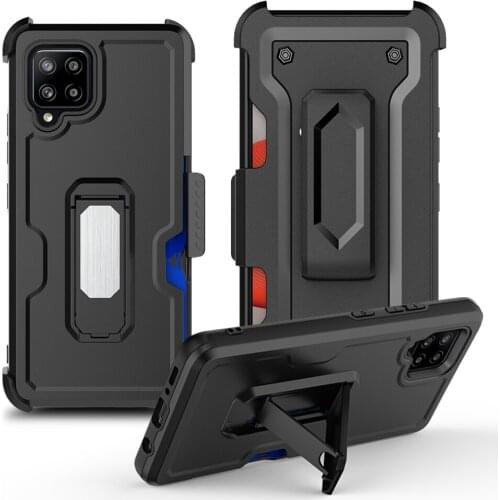 Heavy Duty Shockproof Rugged Case For Samsung Galaxy A42 5G Cases Belt Clip Protective Cover For GalaxyA42 Kickstand Case Funda