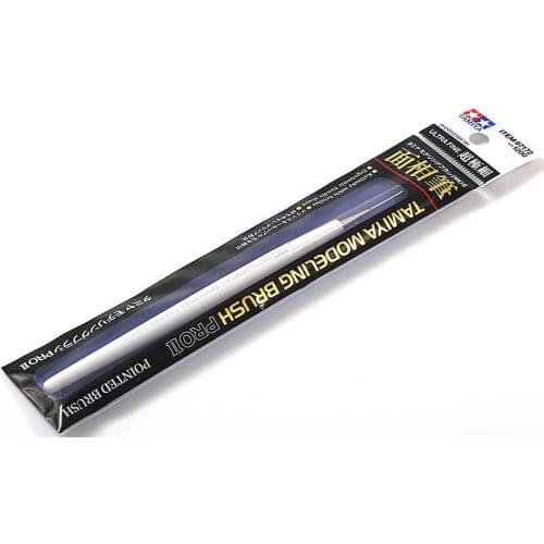 Tamiya #87172 Model Paints & Finishes Modeling Pointed Brush Pro II (Ultra Fine)