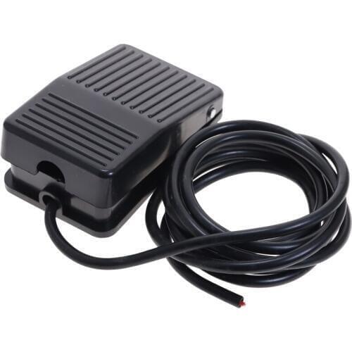 TFS-01 AC 250V 10A SPDT NO NC Antislip Plastic Momentary Power Foot Pedal Switch w 2M electric wire