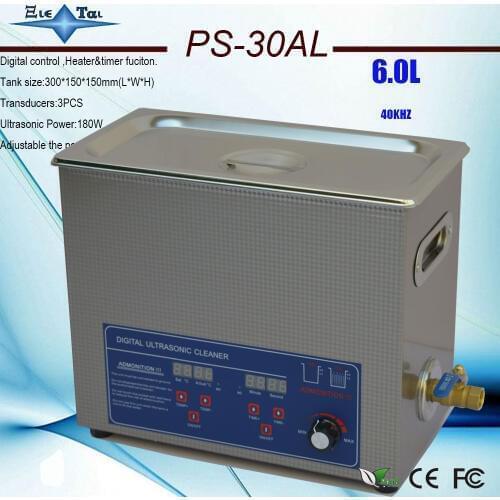 Globe PS-30AL Adjustable power 70-80W Ultrasonic Cleaner 6.0L 70-180w cleaning Equipment with FREE BATH