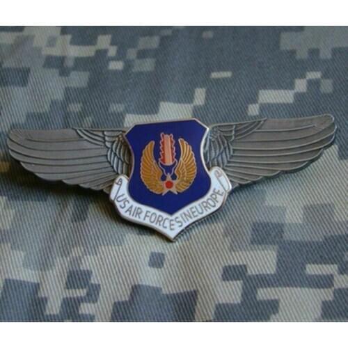 WW2 U.S. Air Forces In Europe Military Pilot Wing Badge Insignia Metal Pin Military 5605101