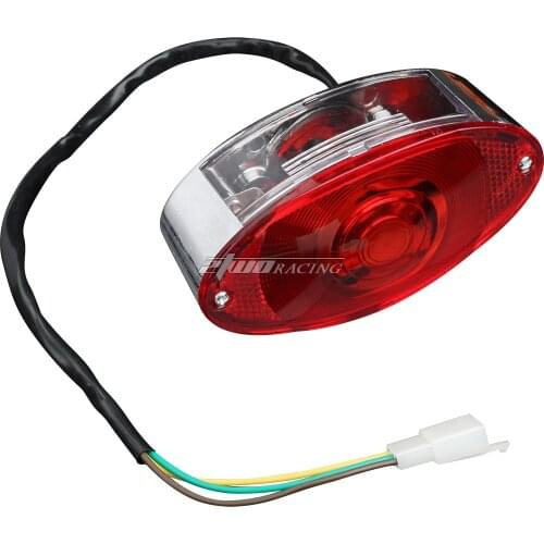 50MM Tail Light Red Rear Tail Lights Brake Stop Light Lamp License Plate Bracket for Honda Monkey Z50 Z50JZ Z 50 Motorcycle Bike