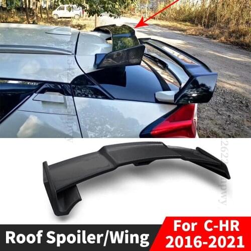 Roof Rear Spoiler Wing Racing Boot Lip Modification Facelift Accessories For Toyota CHR C-HR 2016 2017 2018 2019 2020 2021