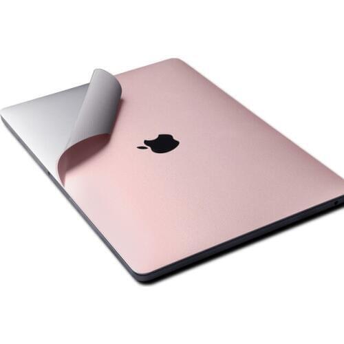 Premium A1466 4in1 Anti Scratch Cover Vinyl Decal Skin Sticker Ultra Thin Pure Color Rose Gold Protective Film for Macbook Air13
