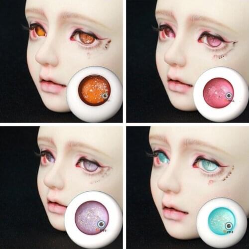 1/12 1/8 1/6 1/4 1/3 BJD Make Up Accessories Doll 6mm-26mm Full Size Starry Glass Eyeball For BJD/SD YOSD MSD SD13 SSDF C1008