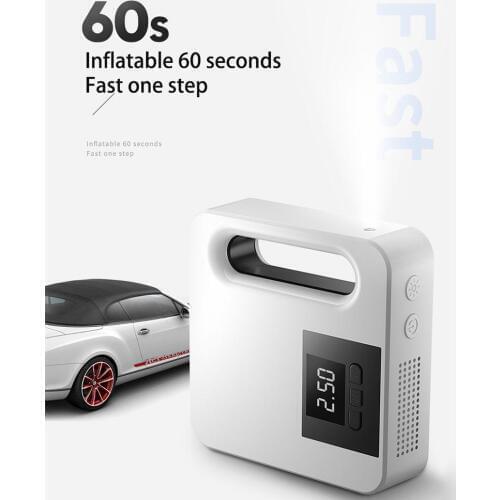 1Set 12V Portable Mini Inflator Car Handheld Air Pump Air Compressor Cordless Electric Air Pump For Ball,Bicycle And Car Tire