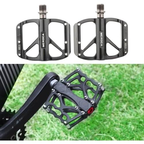 1 Pair of aluminum alloy pedals RX1/RX2/RX3 anti-scratch and non-slip bearing flat pedals bicycle modification accessories