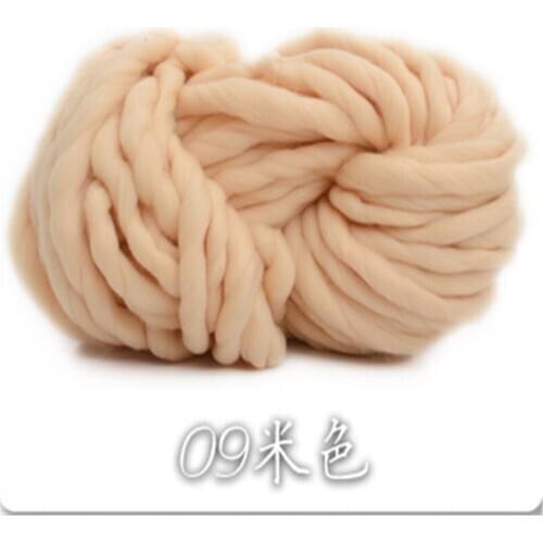 1000g/4pcs 4cs/lot wholesale Hot Sale Super Thick Woolen Chunky Yarn Bulky Roving Big Hand Knitting Yarn for Blanket