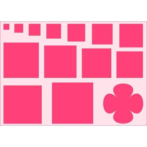 18*26 Square Layering Stencils graffiti hand copied board hollowed out photo album graphic spray painting tool