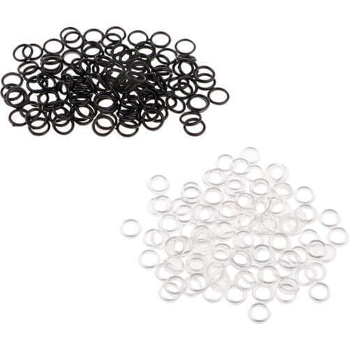 200 Pieces 6mm Bra Adjusters Slider O Ring Adjustable Buckle Underwear Accessories