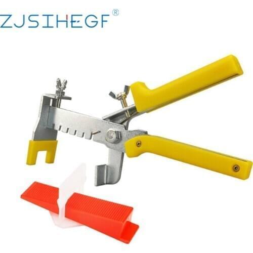 301pcs Floor Spacer Tile Leveling System Tool 1mm 100 Pcs Wedges + 200 Pieces Clips + Pliers