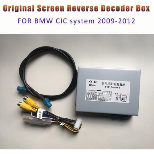 Car Camera Interface for bmw CIC 2009-2012 X1/X5/X6/3/5/6/7series mini Parking System Retrofit rear view 360 camera E60 E90 E70