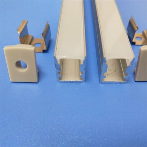 Free Shipping Mixed length Wholesale-OEM Length Hot sale! LED aluminum profile with PC Cover and End Caps for LED strip