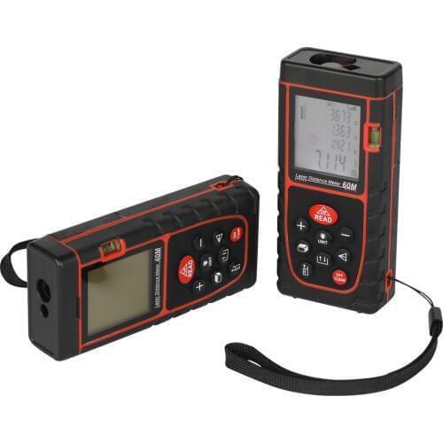 Latest beautiful appearance red laser distance meter 40M 60M 80M 100M laser range finder laser meter tape measure laser 2018