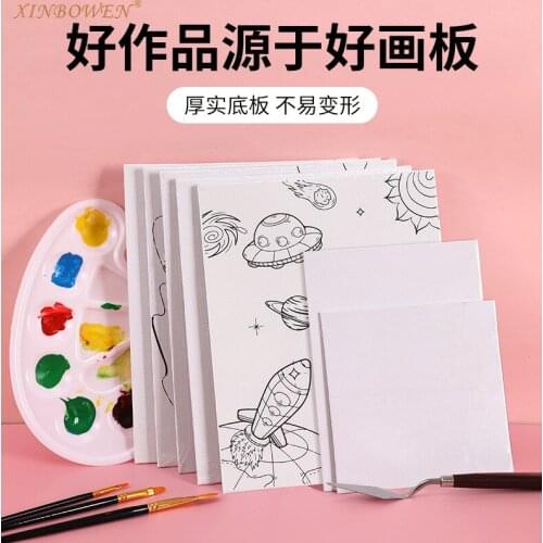 Childrens DIY printing oil painting board, coloring painting graffiti cotton canvas drawing board
