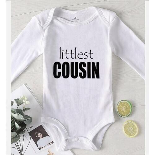 Romper for Babies Jumpsuit Kids Autumn Littlest Cousin Baby Things for A Girl Cotton Long Sleeve Rompers Newborn Boy Jumpsuits