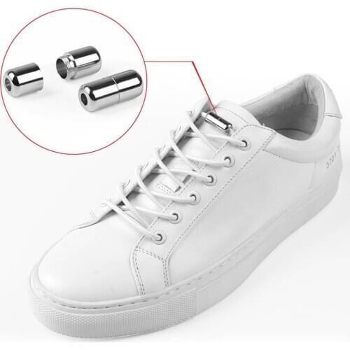 New 1 Pair Elastic Locking Shoelaces Round Shoe Laces Kids Adult Quick Lazy Shoelace Shoe Laces Strings Locking Shoelaces